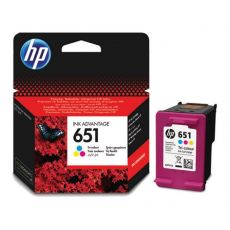 HP 651 3farebná ink kazeta, C2P11AE