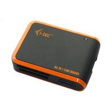 i-tec USB 2.0 univerzálna čítačka (čierno/oranž)